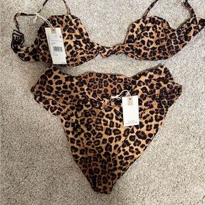 Good American Animal Print Swimwear